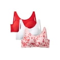 thumbnail image 1 of Comfort Choice Women's Plus Size 3-Pack Cotton Wireless Bra, 1 of 6