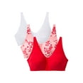 thumbnail image 1 of Comfort Choice Women's Plus Size 3-Pack Front-Close Cotton Wireless Bra, 1 of 6