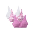thumbnail image 1 of Comfort Choice Women's Plus Size 3-Pack Front-Close Cotton Wireless Bra, 1 of 6