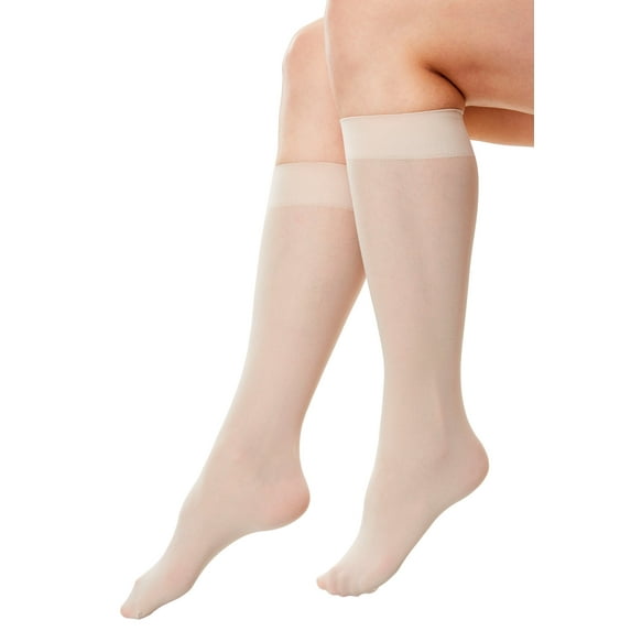 Comfort Choice Women's Plus Size 3-Pack Knee-High Support Socks
