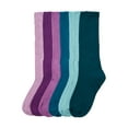 thumbnail image 1 of Comfort Choice Women's Plus Size 6-Pack Rib Knit Socks, 1 of 5
