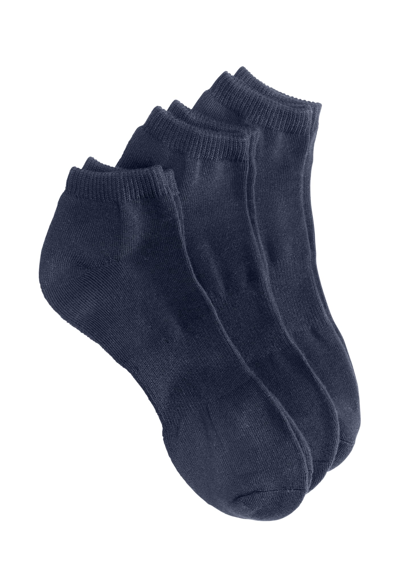 Comfort Choice Women's Plus Size Ankle Socks 3-Pack