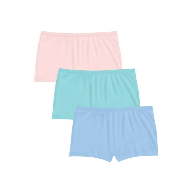 Comfort Choice Women's Plus Size Boyshort 3Pack Underwear