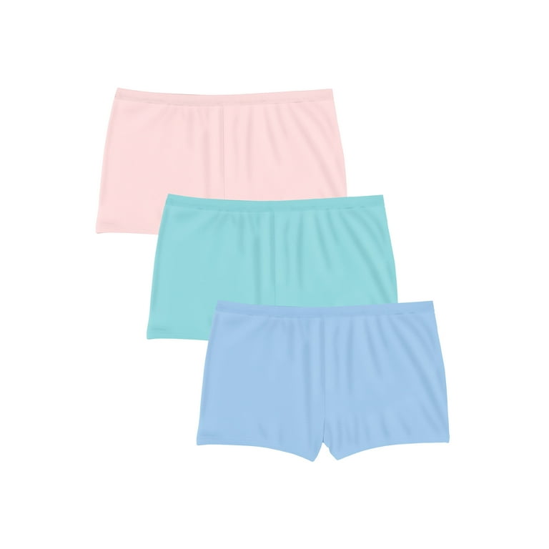 Comfort Choice Women's Plus Size Boyshort 3-Pack Underwear 