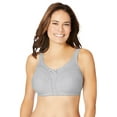 thumbnail image 1 of Comfort Choice Women's Plus Size Cotton Back-Close Wireless Bra, 1 of 5