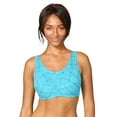 thumbnail image 1 of Comfort Choice Women's Plus Size Cotton Back-Close Wireless Bra, 1 of 4