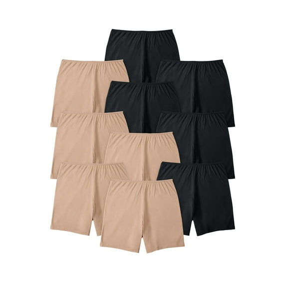 Comfort Choice Plus Size Cotton Boxer 10-Pack