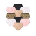 thumbnail image 1 of Comfort Choice Women's Plus Size Full Coverage Cotton Brief 10-Pack, 1 of 6