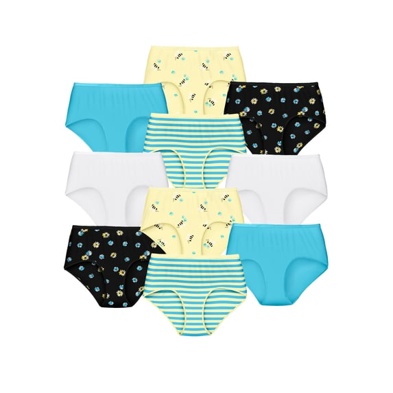 Comfort Choice Women's Plus Size Cotton Brief 10-Pack Underwear