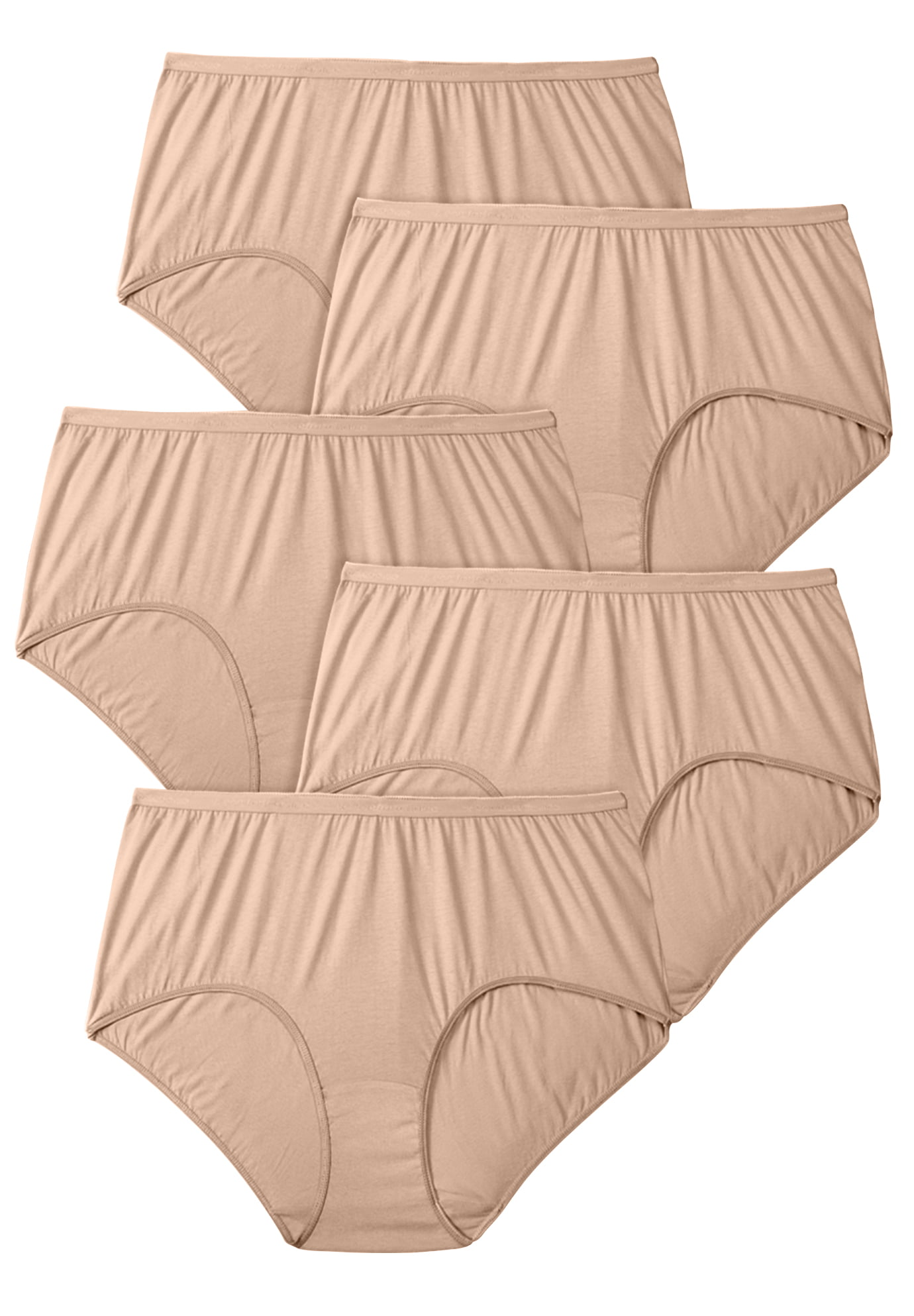Comfort Choice Women's Plus Size 3-Pack Cotton Bloomer Panties - 7