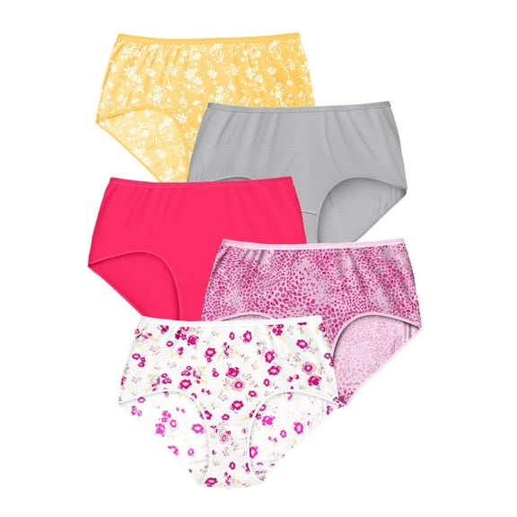 Comfort Choice Plus Size Cotton Brief 5-Pack