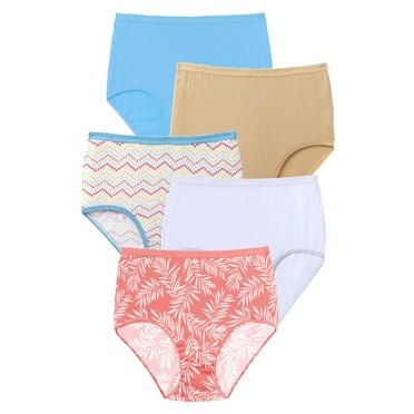 Comfort Choice Plus Size Cotton Brief 5-Pack