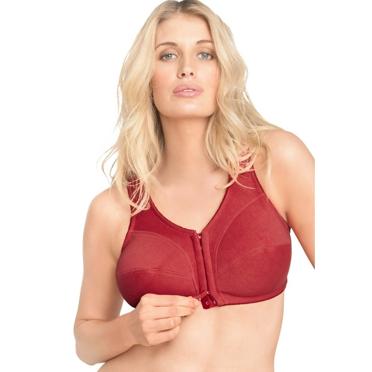 Cotton Front-Close Wireless Bra