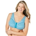 thumbnail image 1 of Comfort Choice Women's Plus Size Cotton Front-Close Wireless Bra, 1 of 6