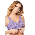 thumbnail image 1 of Comfort Choice Women's Plus Size Cotton Front-Close Wireless Bra, 1 of 6