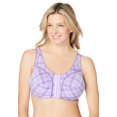 thumbnail image 1 of Comfort Choice Women's Plus Size Cotton Front-Close Wireless Bra, 1 of 5
