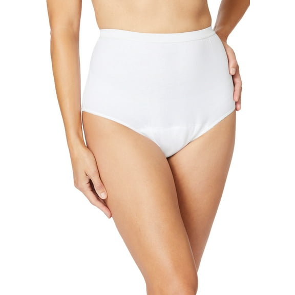 Comfort Choice Plus Size Cotton Incontinence Brief 2-Pack