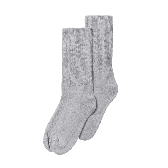 Comfort Choice Women's Plus Size Extra-Wide Comfort Socks 2-Pack