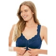 thumbnail image 1 of Comfort Choice Women's Plus Size Front Close Wireless Gel Strap Bra, 1 of 2