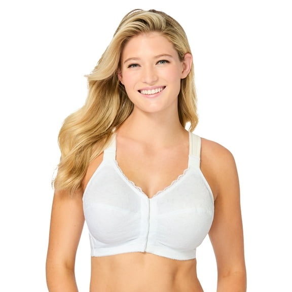 Comfort Choice Women's Plus Size Front Close Wireless Posture Bra