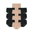 thumbnail image 1 of Comfort Choice Plus Size Full Coverage Nylon Brief 10-Pack, 1 of 6