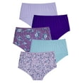 thumbnail image 1 of Comfort Choice Plus Size Full Coverage Stretch Cotton Brief 5-Pack, 1 of 6