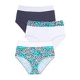thumbnail image 1 of Comfort Choice Plus Size Full Coverage Stretch Cotton Color Block Brief 3-Pack, 1 of 4