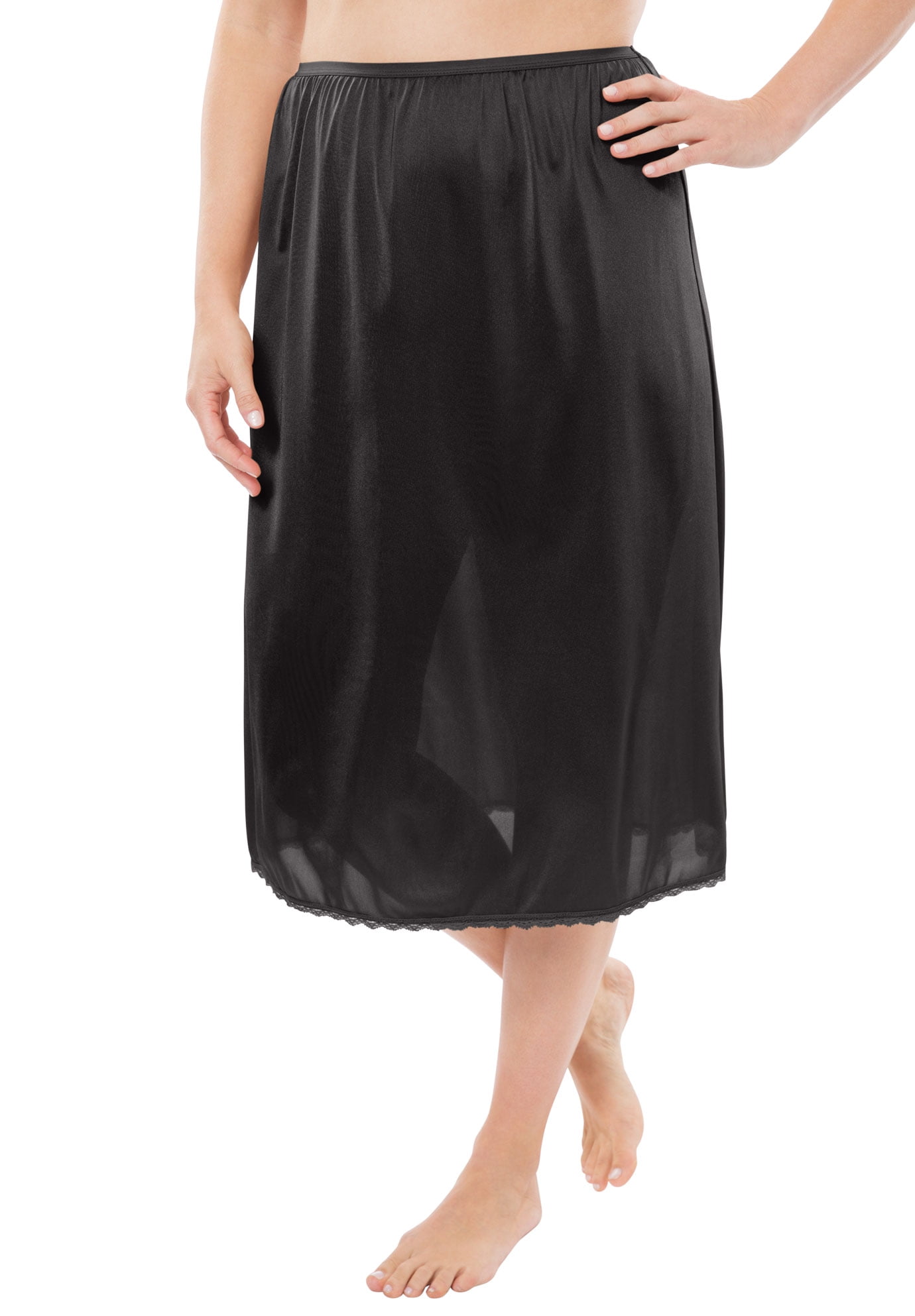 Womens Pack Of 2 Broad Strap Midi Slip