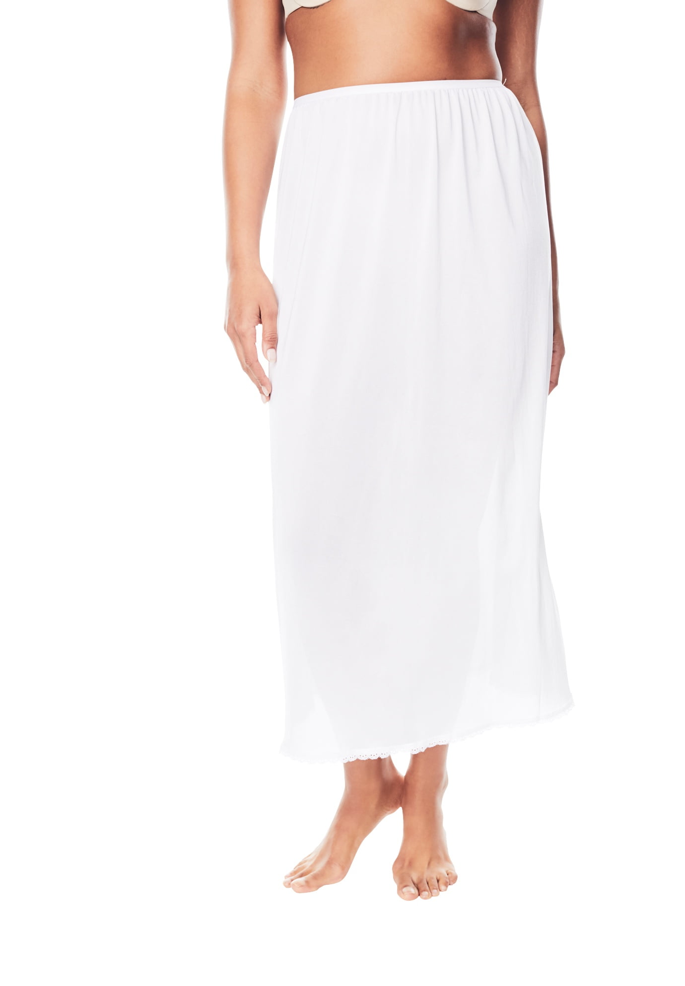 Comfort Choice Women's Plus Size Half Slip 35" 2Pack Half Slip