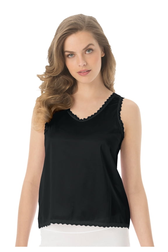 Plus Size Lace-Trim Camisole