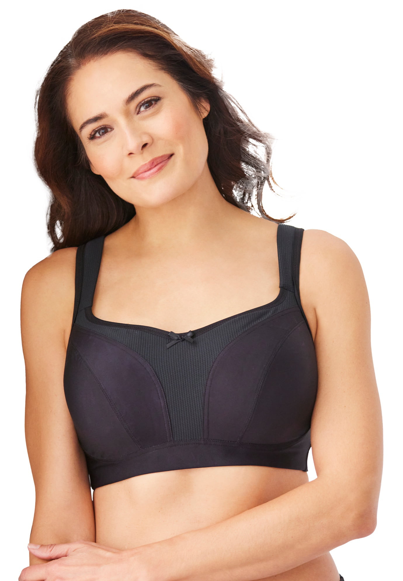 Comfort Choice Women's Plus Size Limitless Wirefree Low-Impact Back Hook Bra