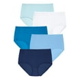 thumbnail image 1 of Comfort Choice Women's Plus Size Full Coverage Nylon Brief 5-Pack, 1 of 6