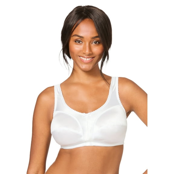 Comfort Choice Women's Plus Size Satin Wireless Comfort Bra