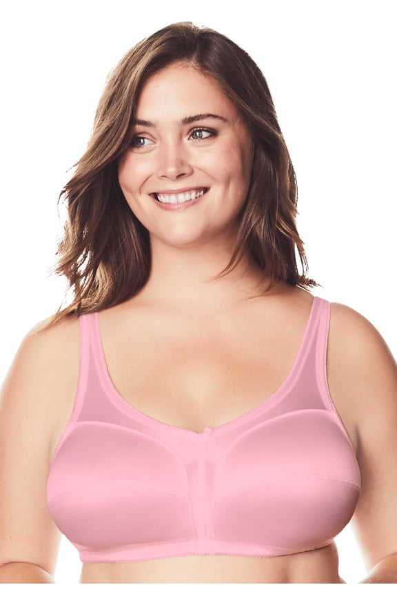 Women's Plus Size Satin Wireless Comfort Bra