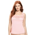 thumbnail image 1 of Comfort Choice Women's Plus Size Silky Lace-Trimmed Camisole, 1 of 2