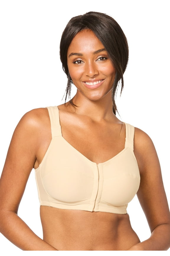 Women's Plus Size Stay Cool Front Close Wireless Posture Bra