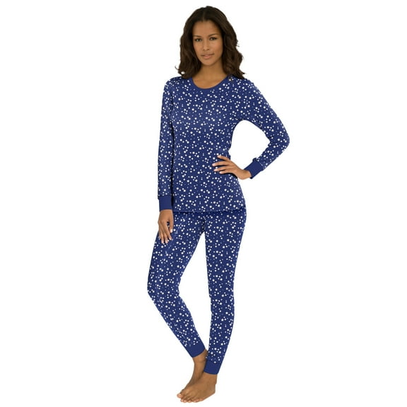 Comfort Choice Plus Size Thermal Crewneck Long-Sleeve Top