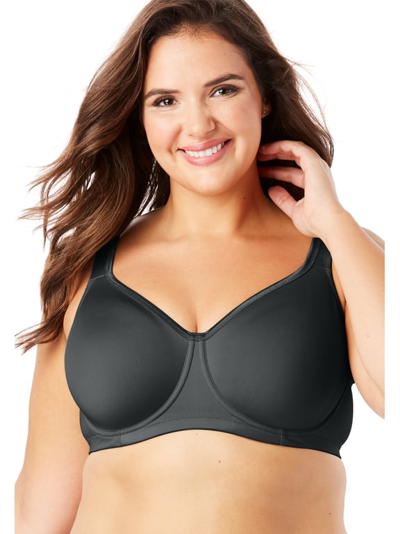 Women's Plus Size Underwire Microfiber T-Shirt Bra