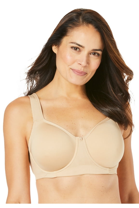 Women's Plus Size Underwire Microfiber T-Shirt Bra