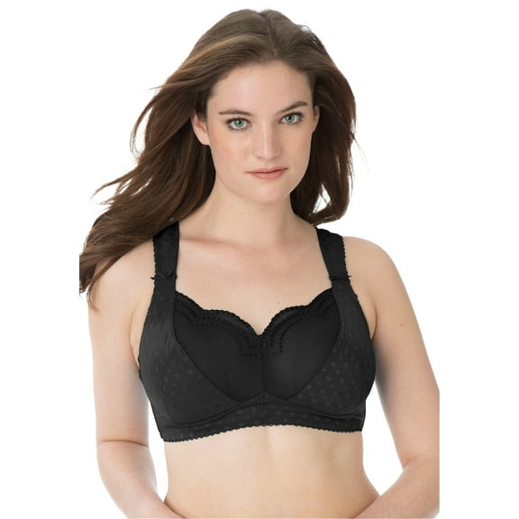 Comfort Choice Women's Plus Size  Wireless Gel Strap Bra