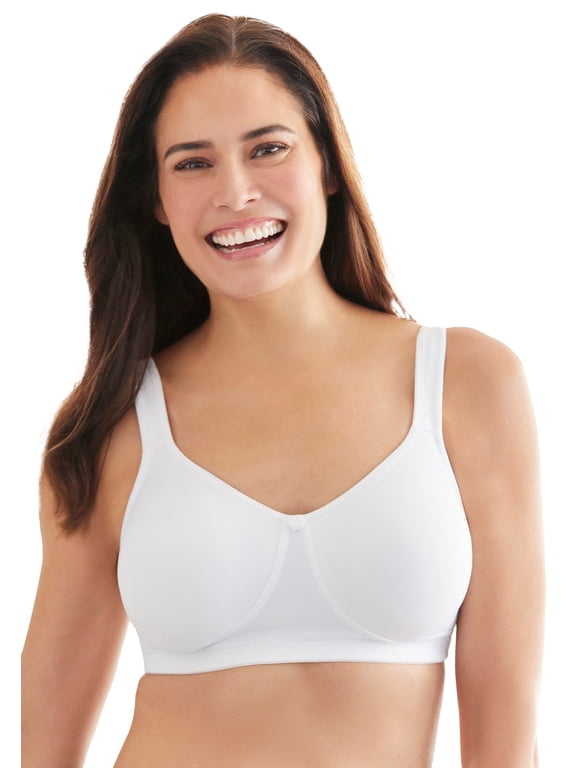 Women's Plus Size Wireless Microfiber T-Shirt Bra