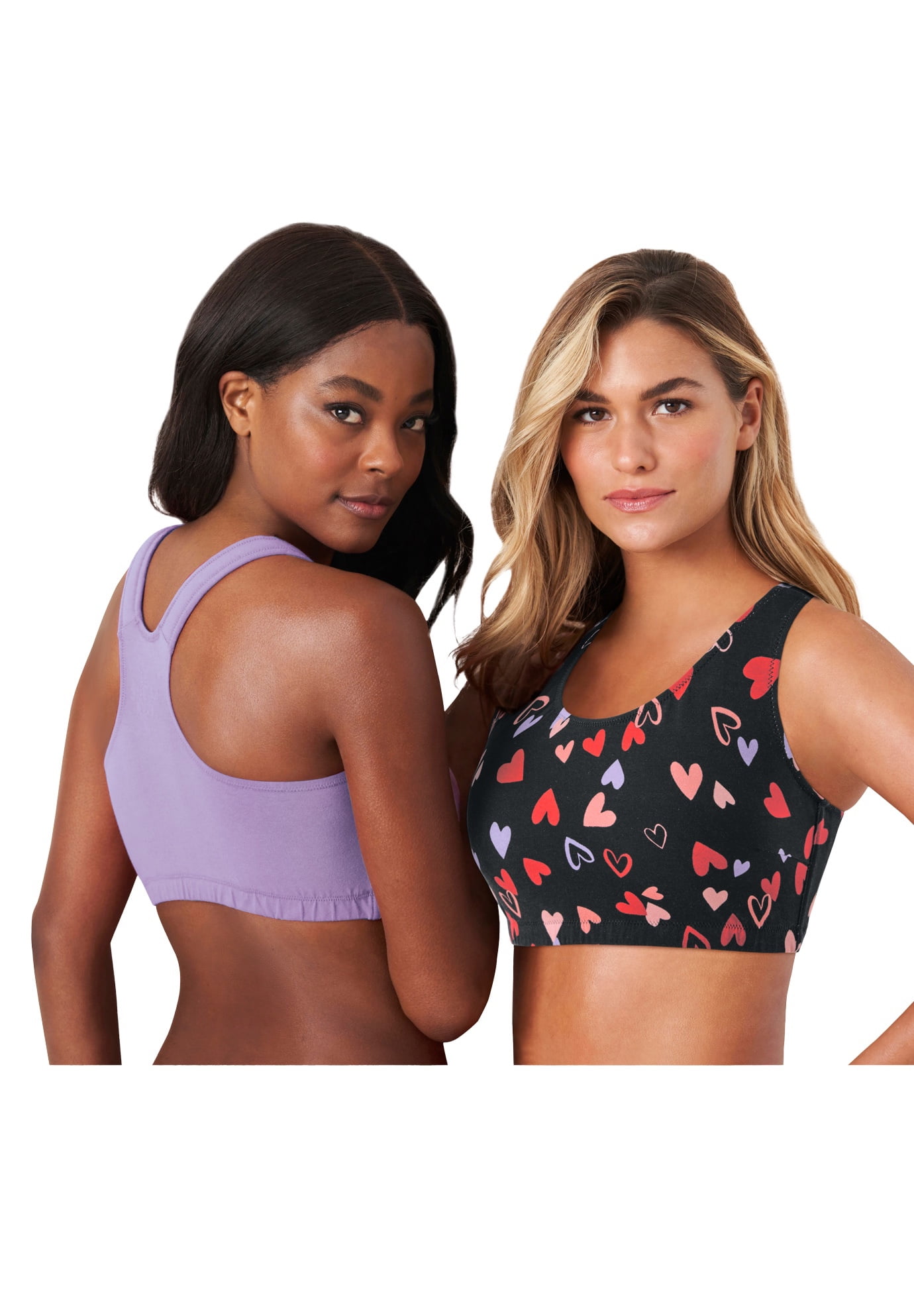Comfort Choice Women's Plus Size Wireless Sport Bra 2-Pack - Walmart.com