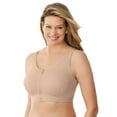 thumbnail image 1 of Comfort Choice Women's Plus Size Wireless Zip Front Bra, 1 of 6