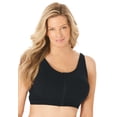 thumbnail image 1 of Comfort Choice Women's Plus Size Wireless Zip Front Bra, 1 of 6