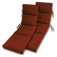 thumbnail image 1 of Comfort Classic Channeled Indoor/Outdoor Sunbrella Chaise Lounge Cushion - Set of 2, 1 of 2