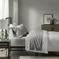 thumbnail image 1 of Comfort Classics Peached Percale 100% Cotton Sheet Set, Grey, King, 1 of 5