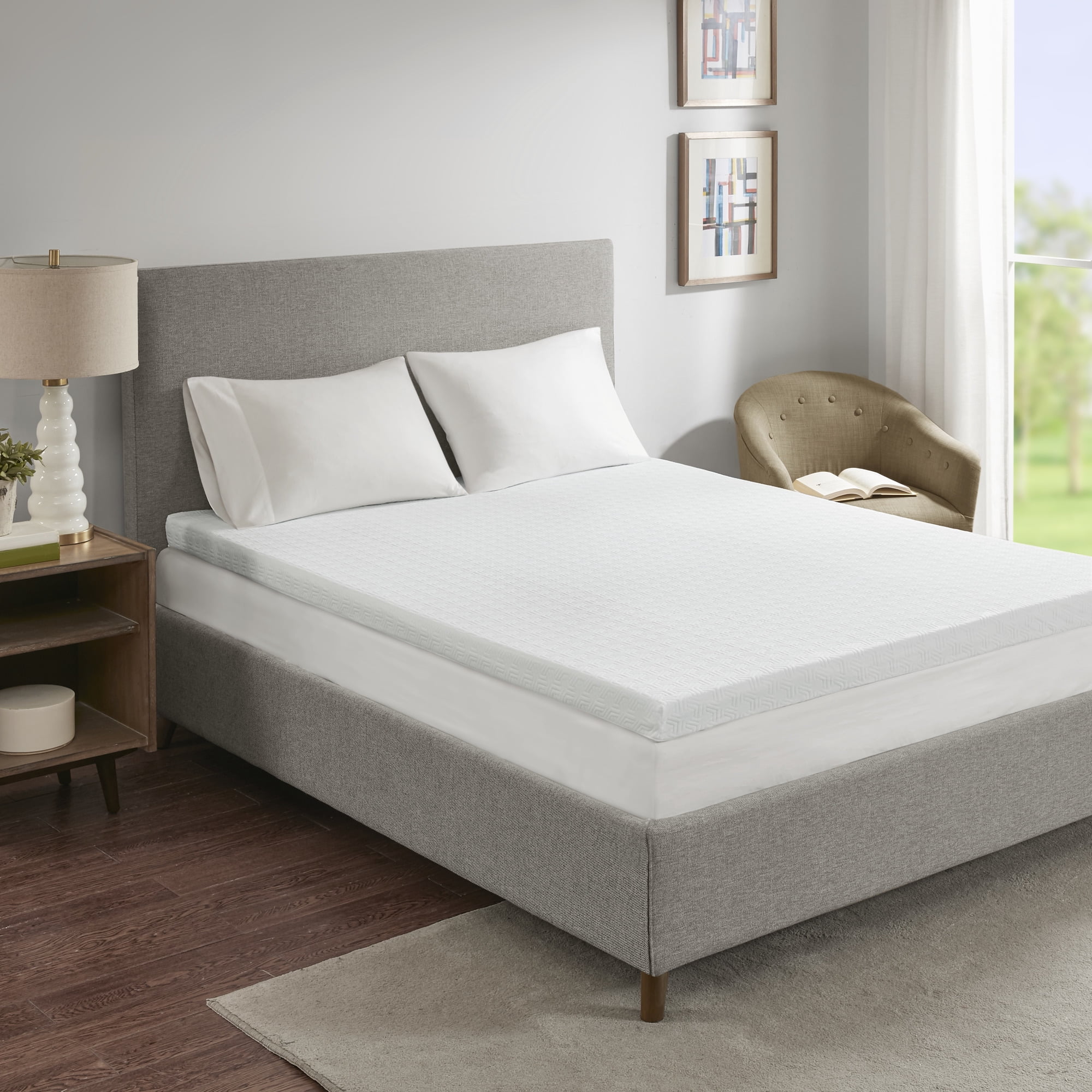 Queen 3" Memory Foam Mattress Topper with 3M Cover
