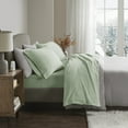thumbnail image 1 of Comfort Classics Soloft Plush Solid Micro Raschel Bedding Sheet Set, King, Green, 1 of 6