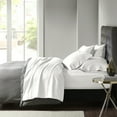 thumbnail image 1 of Madison Park 6-Piece 800 Thread Count Cotton Blend Sateen Sheet Set, Cal King - White, 1 of 7