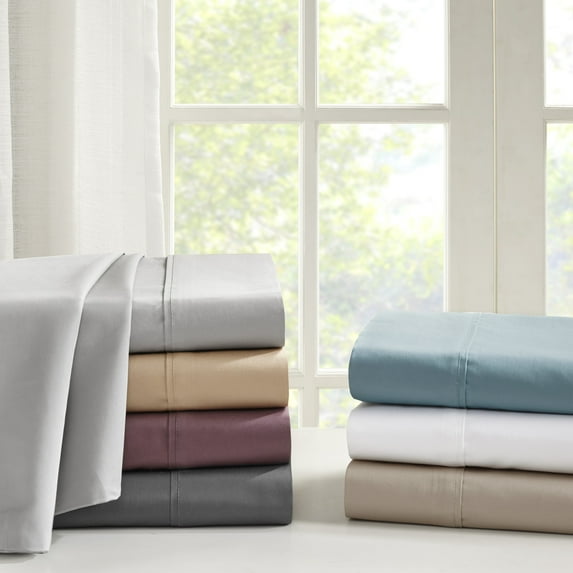 Madison Park 4-Piece 600 Thread Count Pima Cotton Sheet Set, King - Gold